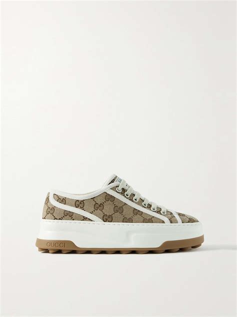 gucci british flag shoes|gucci jacquard canvas shoes.